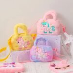 Kawaii Unicorn Pattern Plush Bag - Image 9