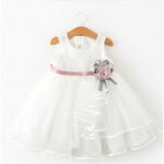 Kids Little Girls' Dress Flower Swing Dress - Image 2