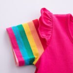 Kids Little Girls' Knee-length Short Sleeve Dress - Image 6