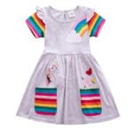 Kids Little Girls' Knee-length Short Sleeve Dress - Image 2