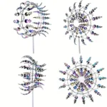 Kinetic Wind Sculptures & Spinners 3D Wind Spinner Wind Powered Wind Art