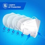 KN95 Foldable Protective Face Mask - White - Image 2