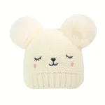 Knitted Beanie Hat, Cute Cold-proof Winter Hat For 6-24 Months Baby Girls - Image 5