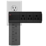LAX Multi-Charging Tower Surge Protector 9 Outlet and 2 USB Ports - Image 3