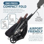 Lightweight Self Folding Baby Stroller, Ultra-Compact with One Hand Gravity Fold - Image 4