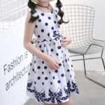 Little Girls' Dress Sundress Polka Dot Casual Lace Trims Print - Image 6