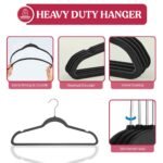 Lux Decor Collection Velvet Hangers Non-Slip Cloth Storage Organizer Space Saving Closet Clothing Hanger Pack - Image 7