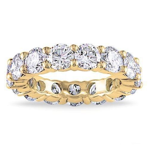 Luxury 6 CTTW Sterling Silver CZ Eternity Ring