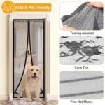 Magnetic Screen Door Hands-free Fly Mesh Door Curtain - Image 8