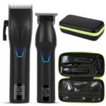 Men Electric Barber Clipper Hair Cutting Combo Set T Outliner Shaver Trimmers - Image 3