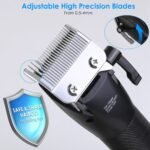 Men Electric Barber Clipper Hair Cutting Combo Set T Outliner Shaver Trimmers - Image 12