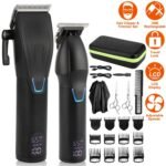 Men Electric Barber Clipper Hair Cutting Combo Set T Outliner Shaver Trimmers - Image 5
