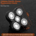 Men Electric Shaver Replacement Blade 5 Heads Beard Cutter Replacement - Image 8