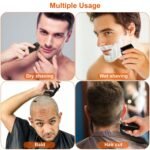 Men Rechargeable Cordless Beard Trimmer Grooming Kit - Image 11