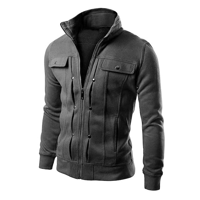Men's Slim Blend Casual Jacket - Image 4