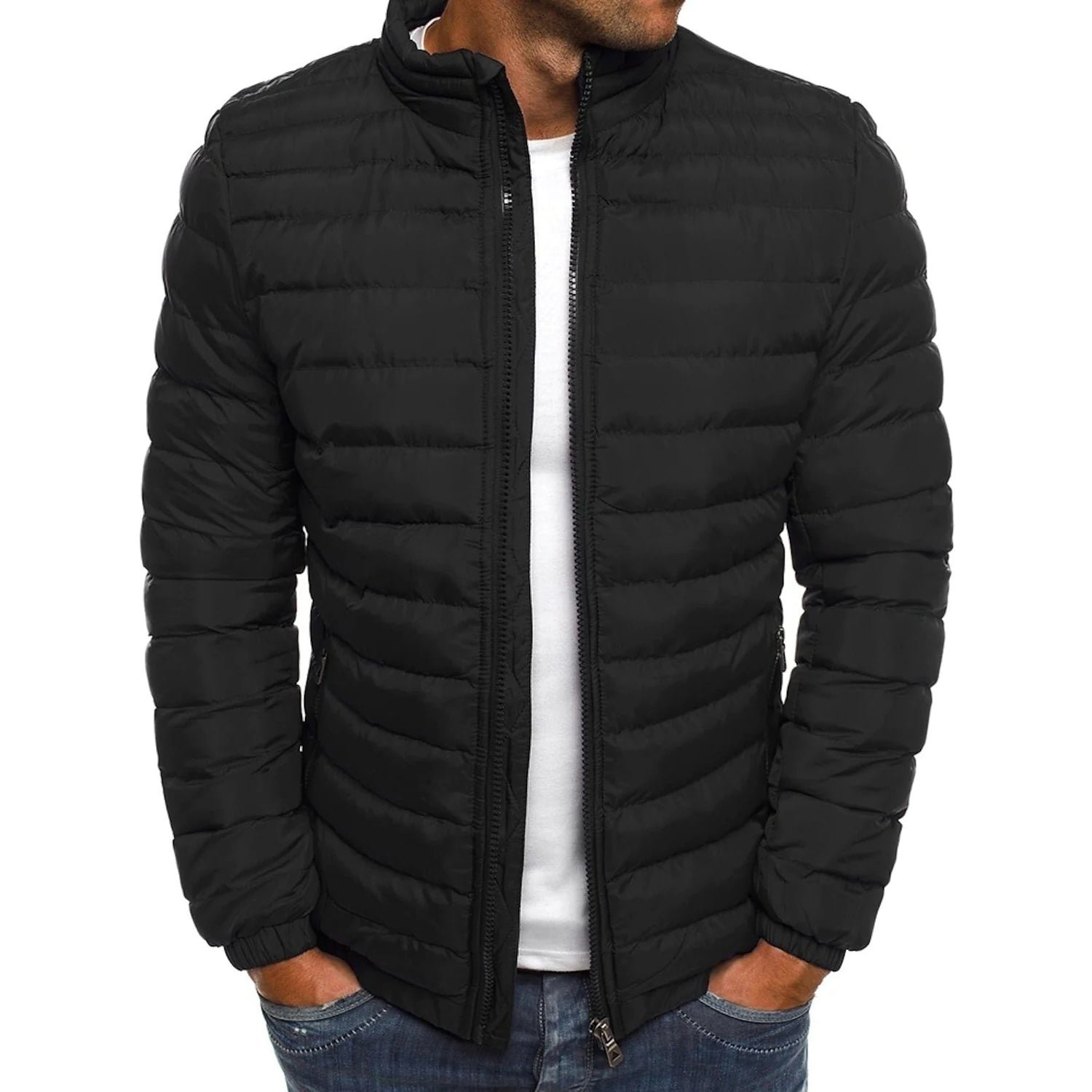 Men's Warm Windproof Puffer Bubble Jacket - Image 6