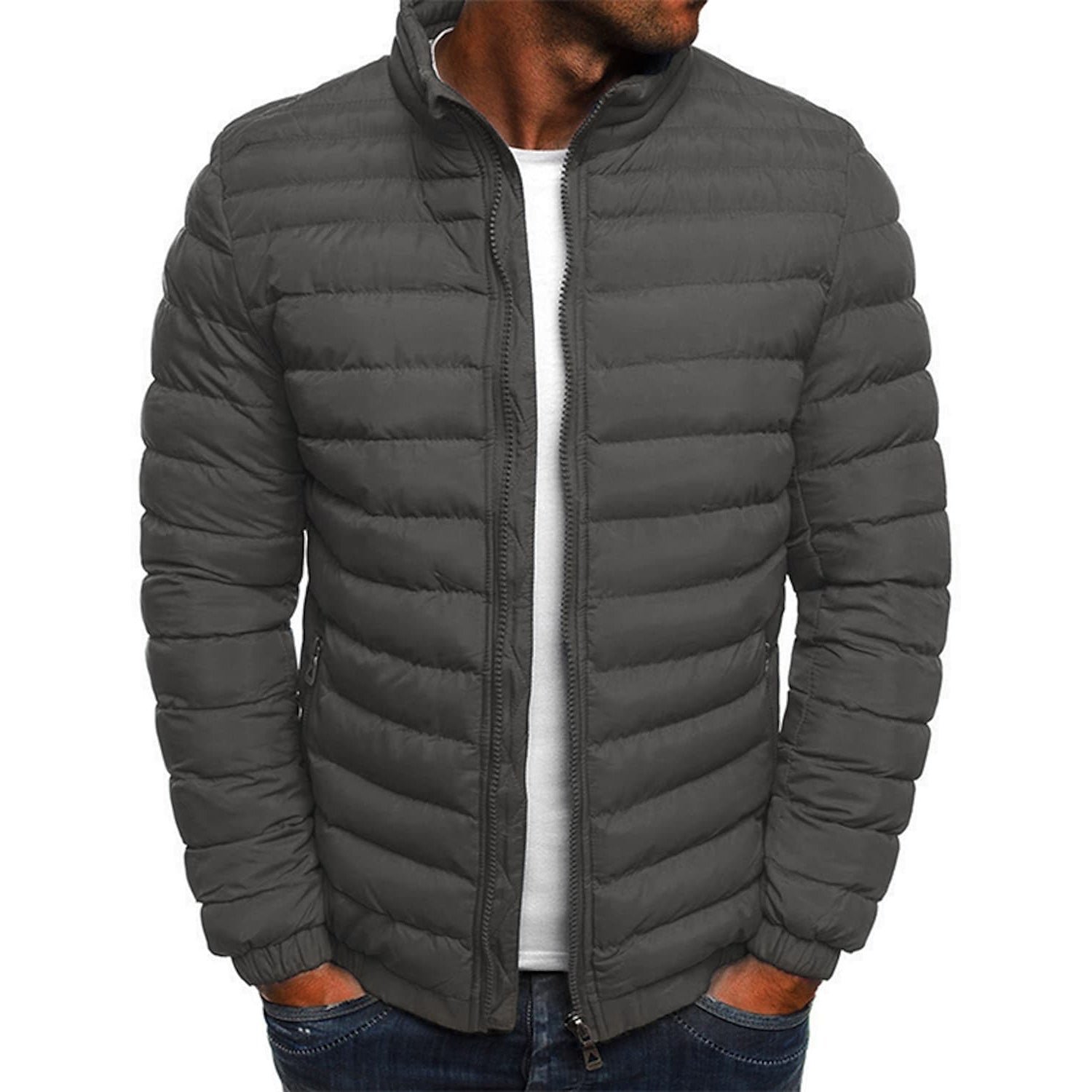 Men's Warm Windproof Puffer Bubble Jacket - Image 5