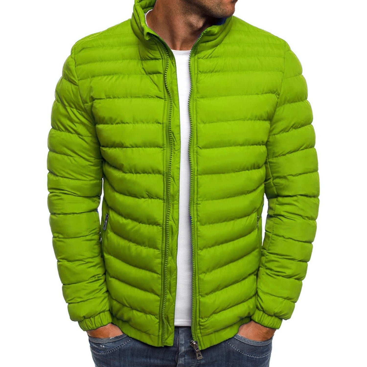 Men's Warm Windproof Puffer Bubble Jacket - Image 3