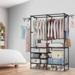 Metal Garment Rack Shoe Clothing Organizer Shelves - Image 3