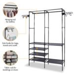 Metal Garment Rack Shoe Clothing Organizer Shelves - Image 8
