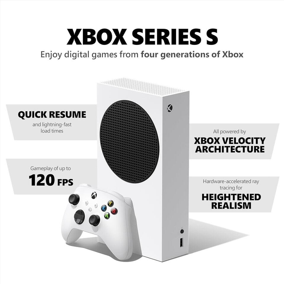 Microsoft Xbox Series S 512GB All-Digital Starter Bundle Console (Refurbished) - Image 6