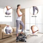 Mini Fitness Stepper with 2 Resistance Bands LCD Monitor - Image 10