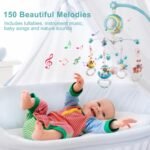 Mobile Star Projection Nursery Light Baby Rattle Toy with Music Box Remote Control - Image 11
