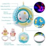 Mobile Star Projection Nursery Light Baby Rattle Toy with Music Box Remote Control - Image 6