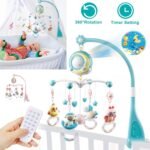 Mobile Star Projection Nursery Light Baby Rattle Toy with Music Box Remote Control - Image 8