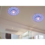 Modern Crystal LED Saving Bright Ceiling Blue Light Lamp Fixture Chandelier - Image 7
