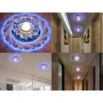 Modern Crystal LED Saving Bright Ceiling Blue Light Lamp Fixture Chandelier - Image 6