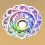 Modern Crystal LED Saving Bright Ceiling Blue Light Lamp Fixture Chandelier - Image 2