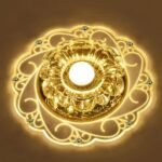 Modern Crystal LED Saving Bright Ceiling Blue Light Lamp Fixture Chandelier - Image 3