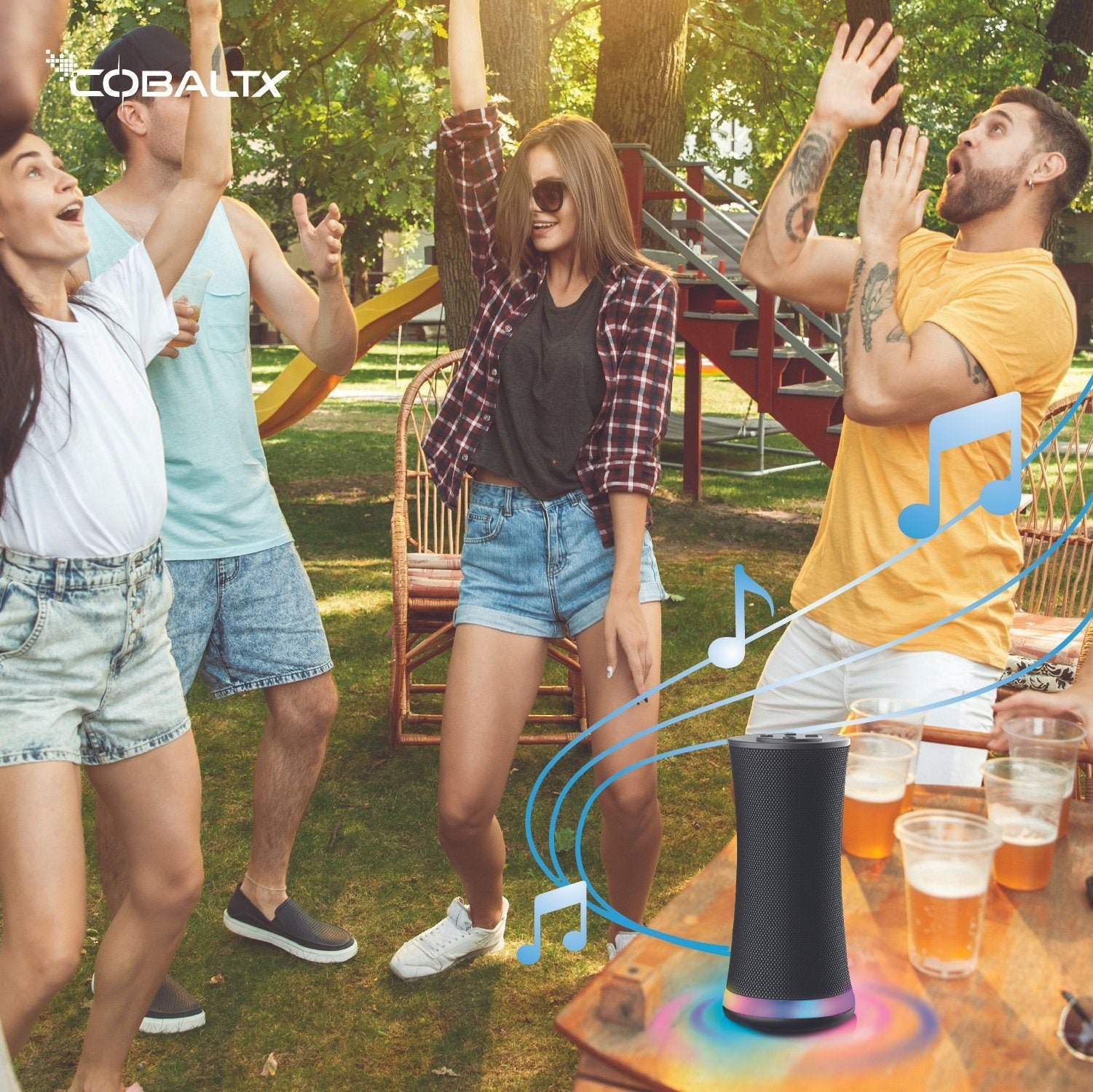 Mood Tower Multi-Color LED Light Wireless Speaker - Image 8