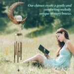 Moon Crackle Glass Ball Wind Chimes Solar Wind Chimes - Image 5