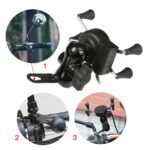 Motorcycle Handlebar Mount Holder with USB Charger - Image 7