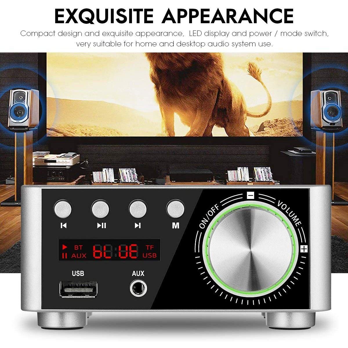 Nobsound 100W Mini Bluetooth 5.0 Power Amplifier - Image 13