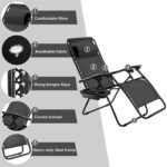 Outdoor Folding Zero Gravity Reclining Lounge Chair - Image 12