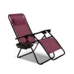 Outdoor Folding Zero Gravity Reclining Lounge Chair - Image 6
