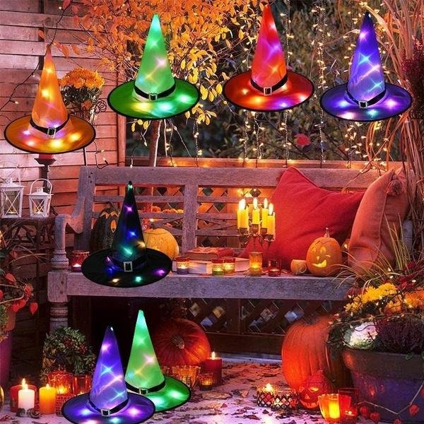Outdoor Halloween Decoration Glowing Hats
