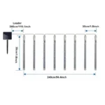 Outdoor Solar Meteor Christmas String Lights - Image 12
