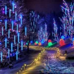 Outdoor Solar Meteor Christmas String Lights - Image 11