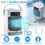 Portable Air Conditioner Fan Evaporative Humidifier 3 Speed Spray - Image 6