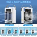 Portable Air Conditioner Fan Evaporative Humidifier 3 Speed Spray - Image 9