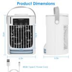 Portable Air Conditioner Fan Evaporative Humidifier 3 Speed Spray - Image 11