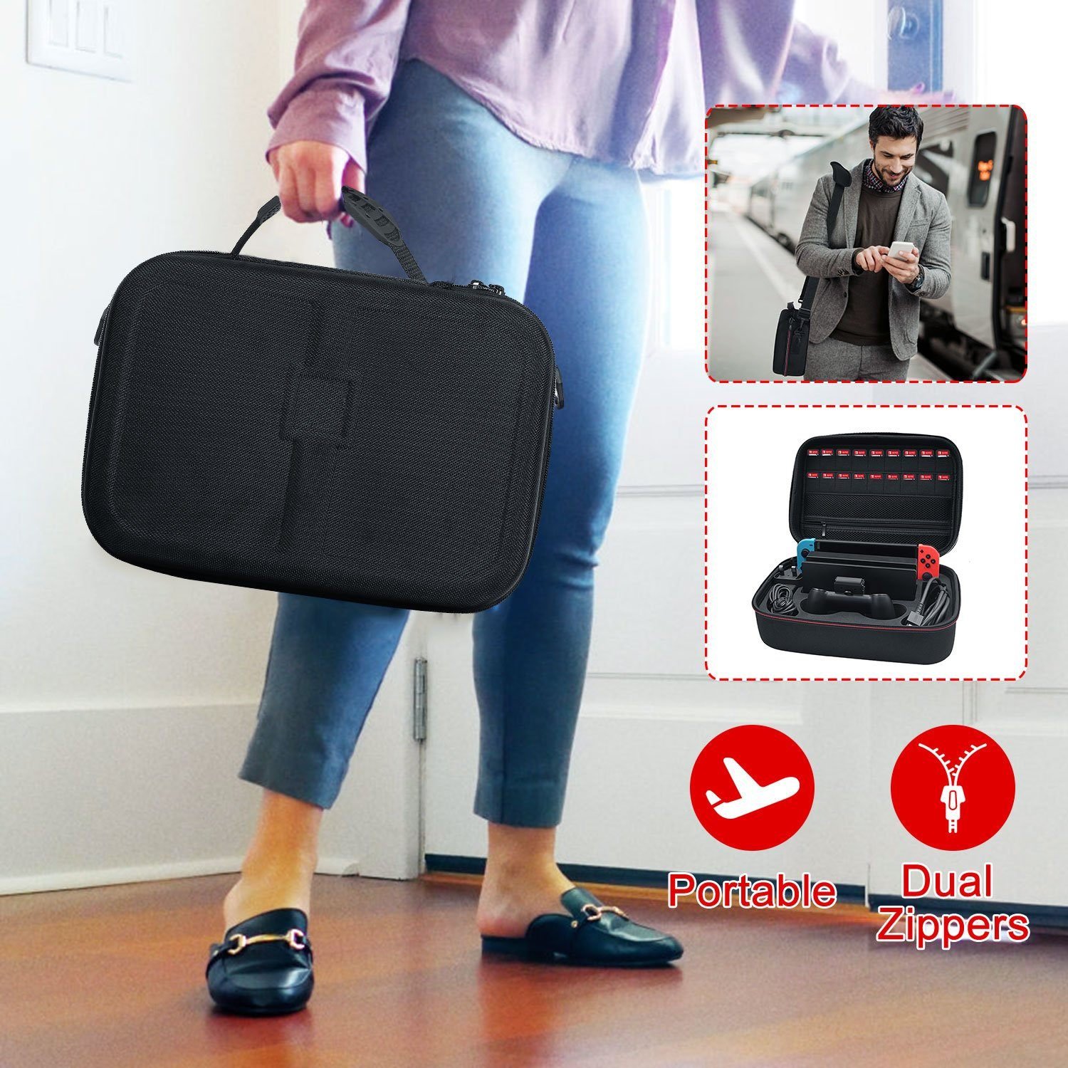 Portable Deluxe Carrying Case for Nintendo Switch - Image 11