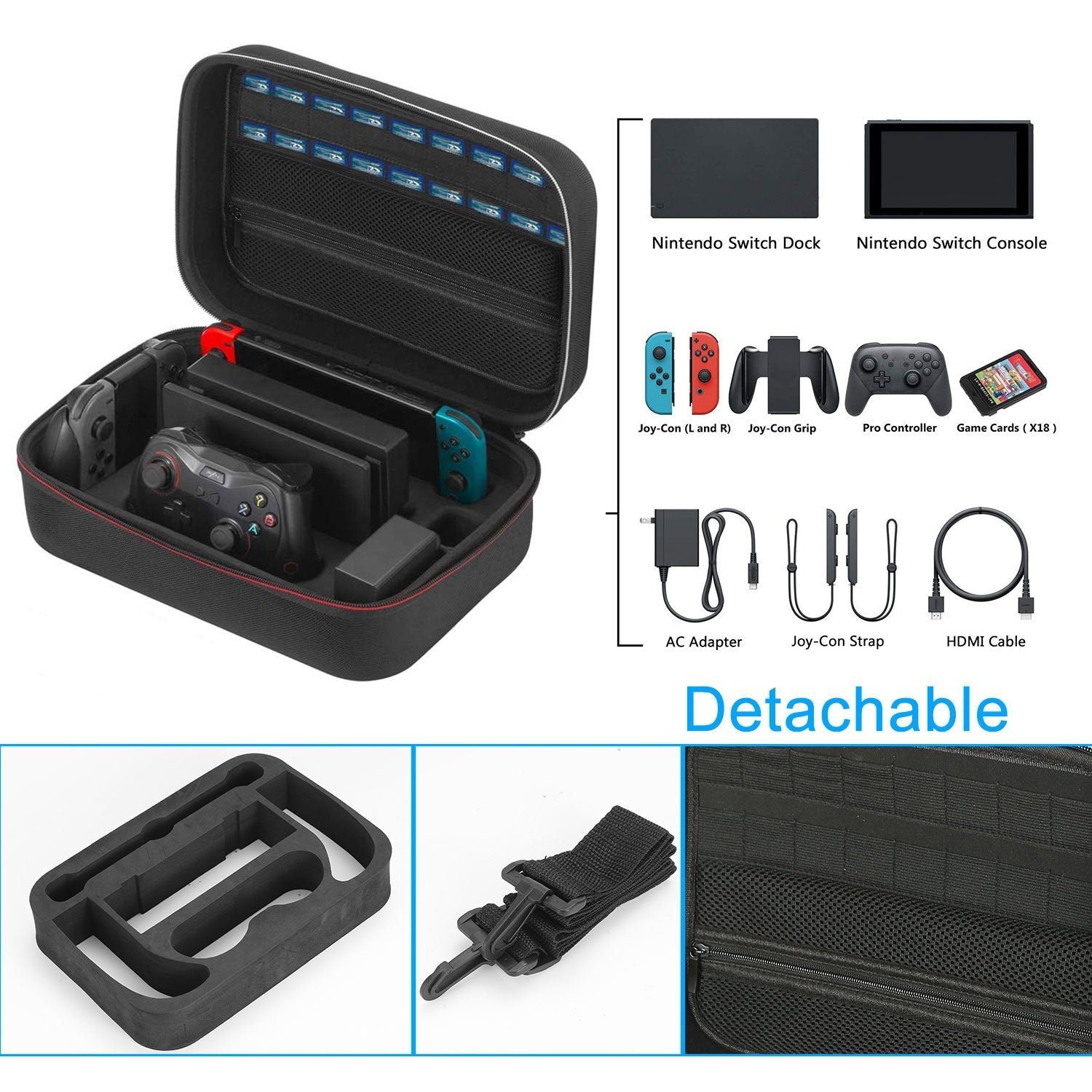 Portable Deluxe Carrying Case for Nintendo Switch - Image 6