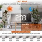 Projection Alarm Clock LED Digital Alarm Clock with Dual Alarms Snooze - Image 5