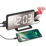 Projection Alarm Clock LED Digital Alarm Clock with Dual Alarms Snooze - Image 4