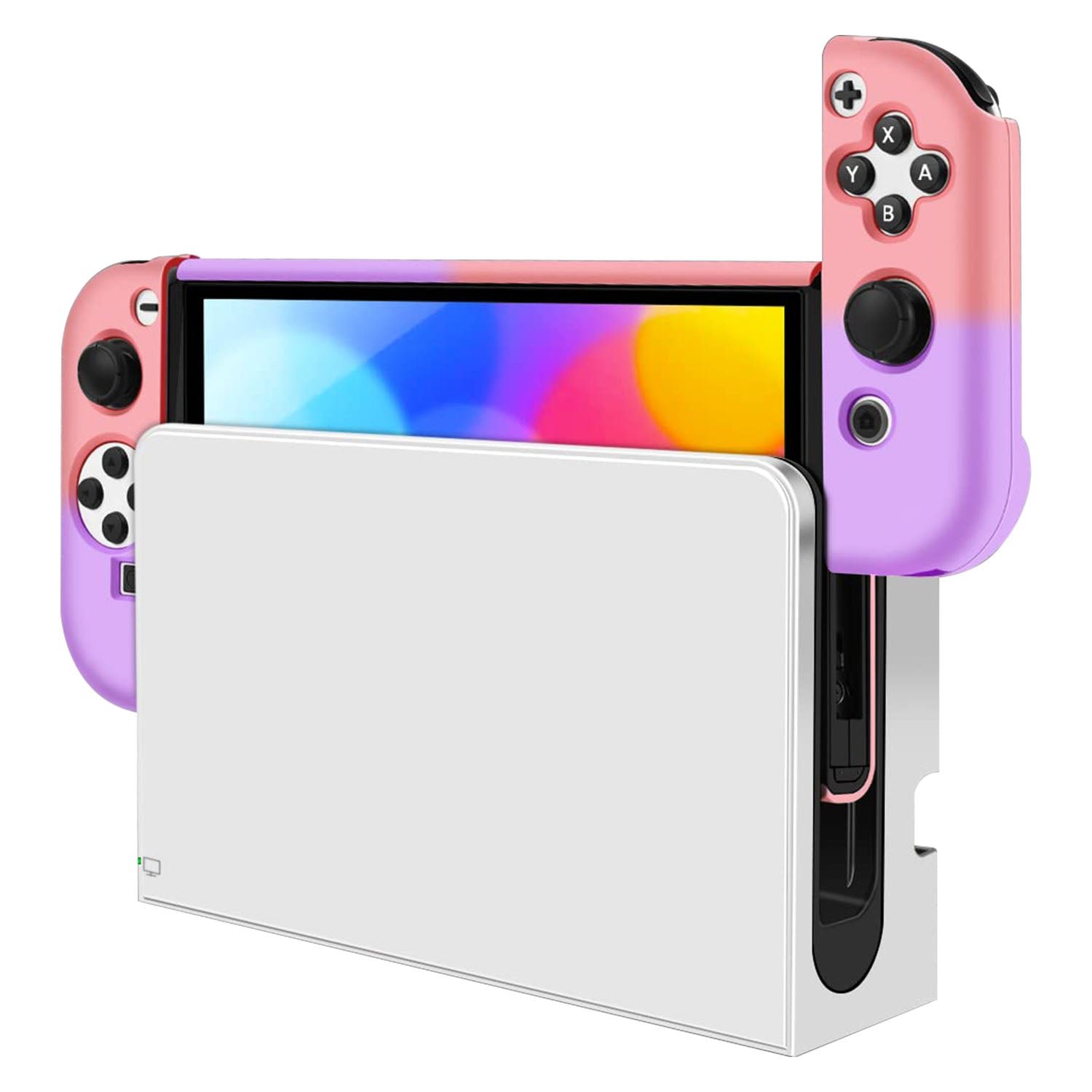 Protective Shell Cover Hard Dockable Case Fit for Nintendo Switch OLED - Image 6
